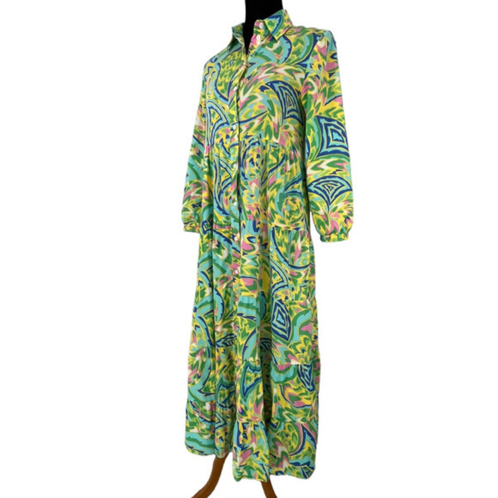 Colorful Patterned Maxi Dress - Picture 8 of 12